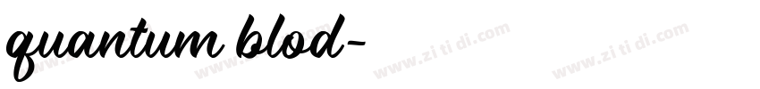quantum blod字体转换